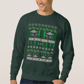 Ugly Holiday Weihnachten Außerirdischen & UFOs Sweatshirt