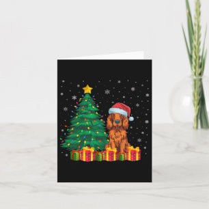 Ugly Irish Setter Weihnachtsmannmütze Christmas Li Karte