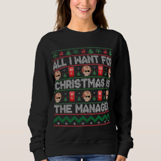 Ugly Karen Christmas Sweater spricht mit Ihrem Man Sweatshirt