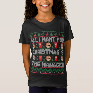 Ugly Karen Christmas Sweater spricht mit Ihrem Man T-Shirt