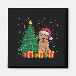 Ugly Labrador Weihnachtsmannmütze Weihnachtsleucht Magnet