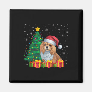 Ugly Lhasa Apso Weihnachtsmannmütze Christmas Ligh Magnet