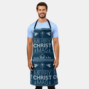 Ugly Merry CHRISTmas Sweater Religious Christlich Schürze