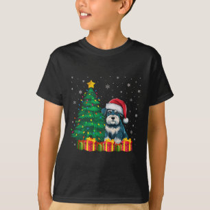 Ugly Miniature Schnauzer Weihnachtsmannmütze Weihn T-Shirt