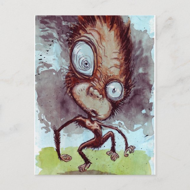 Ugly Monkey Wild Postkarte (Vorderseite)