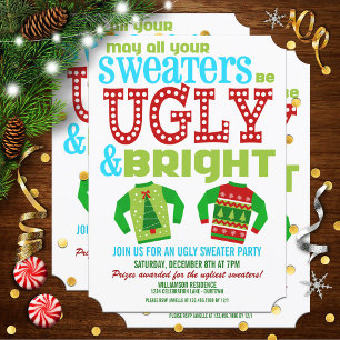 Ugly 'n Bright Christmas Sweater Party Einladung