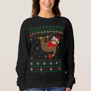 Ugly Sloth Lover Xmas Weihnachtsmannmütze Ugly Slo Sweatshirt