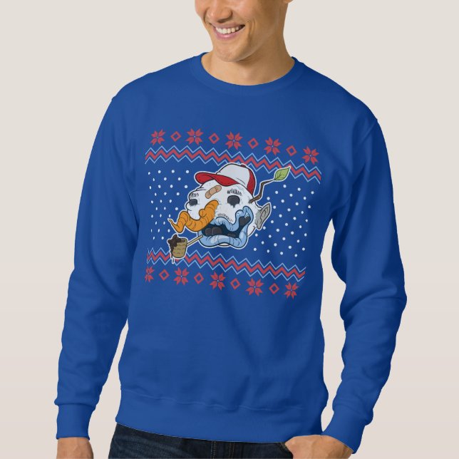 Ugly Snowman Ugly Christmas Sweater Sweatshirt (Vorderseite)