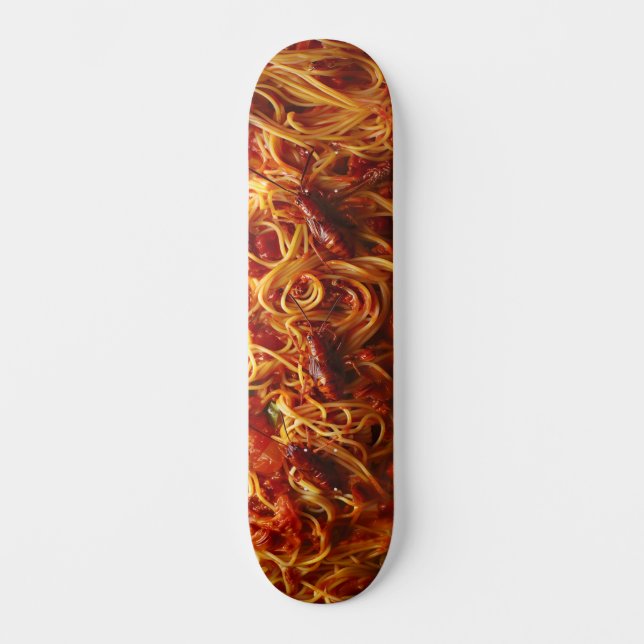 Ugly Spaghetti Food Skateboard (Vorderseite)