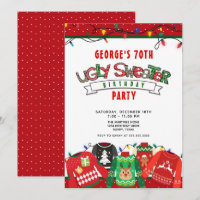 Ugly Sweater 70. Geburtstagsparty