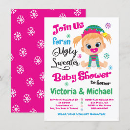 Ugly Sweater Baby Shower Einladung
