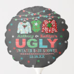 Ugly Sweater Christmas Baby Dusche Ballon<br><div class="desc">Feiern Sie stilvoll mit diesen trendigen Babyduschballons. Das Design ist leicht mit Ihrer eigenen Formulierung zu personalisieren und Ihre Familie und Freunde werden begeistert sein,  wenn sie diese fabelhaften Party-Ballons sehen.</div>