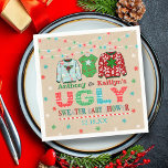 Ugly Sweater Christmas Baby Dusche Serviette<br><div class="desc">Feiern Sie stilvoll mit diesen trendigen Babydusche-Servietten. Dieses Design lässt sich leicht mit Ihrer speziellen Veranstaltungssprache personalisieren und Ihre Gäste werden begeistert sein,  wenn sie diese fabelhaften Servietten sehen.</div>