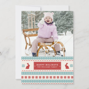 Ugly Sweater Christmas Foto Cards Feiertagskarte