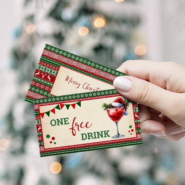 Ugly Sweater Christmas Free Drink Party Ticket (Von Creator hochgeladen)
