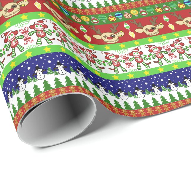Ugly Sweater Christmas Geschenkwrap Geschenkpapier (Rolleneckpunkt)