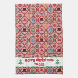 Ugly Sweater Christmas Geschirrtuch