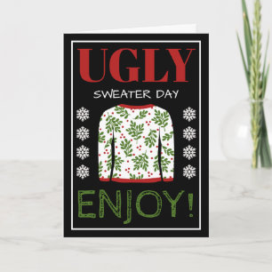 Ugly Sweater Christmas Greeting Karte