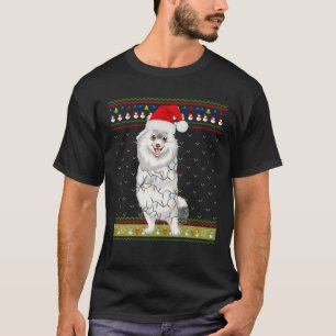 Ugly Sweater Christmas Lights Coton De Tulear Dog T-Shirt