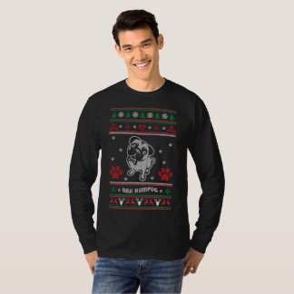 Ugly Sweater Christmas Mops Dog T-Shirt
