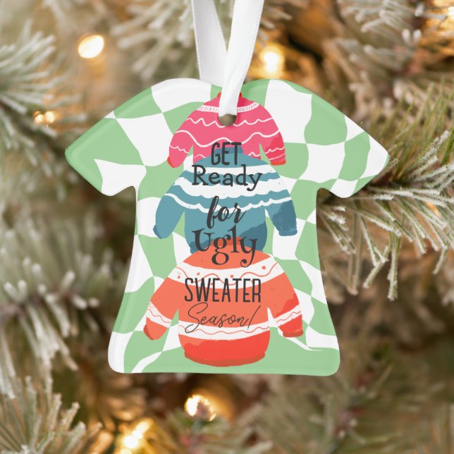 Ugly Sweater Christmas Ornament (Baum)