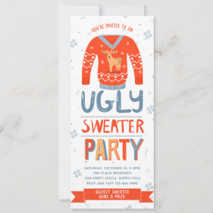 Ugly Sweater Christmas Party Einladung