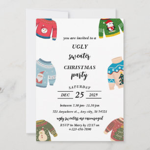Ugly Sweater Christmas Party Einladung