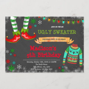 Ugly Sweater Christmas Party Einladung