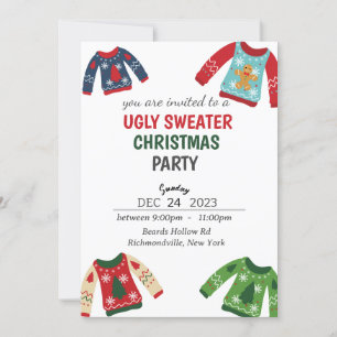 Ugly Sweater Christmas Party Einladung