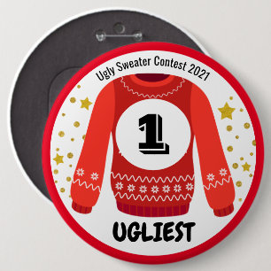Ugly Sweater Contest Button