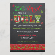 Ugly Sweater Einladung / Ugly Sweater Einladung