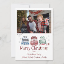 Ugly Sweater Frohe Weihnachten mit Foto