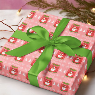 Ugly Sweater Funny Rentier Weihnachtsmuster Geschenkpapier