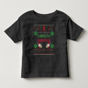 Ugly Sweater - Gangsta Wrapper - Weihnachtsgeschen Kleinkind T-shirt