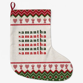 Ugly Sweater gegossen Hyge Angels Herz Weihnachten Großer Weihnachtsstrumpf