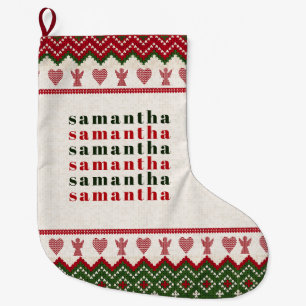 Ugly Sweater gegossen Hyge Angels Herz Weihnachten Großer Weihnachtsstrumpf