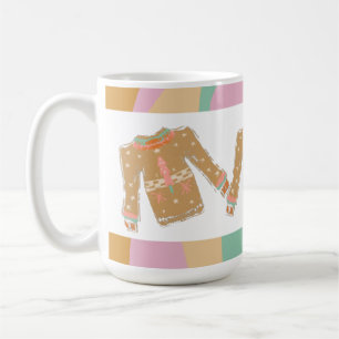 Ugly Sweater Groovy Christmas Pink Earthy Kaffeetasse