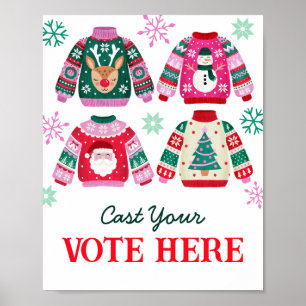Ugly Sweater hat Ihre Stimme abgegeben Poster