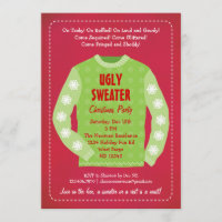 Ugly Sweater Holiday Party Einladung