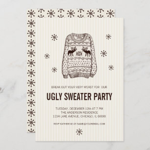 Ugly Sweater Holiday Party Einladung