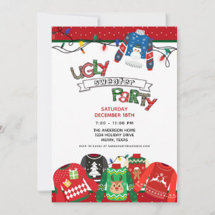 Ugly Sweater Holiday Party Einladung