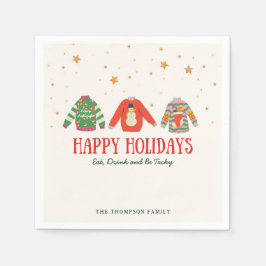 Ugly Sweater, Holiday Party Napkins Serviette