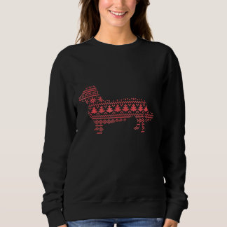 Ugly Sweater Hunde Dackel Sweatshirt