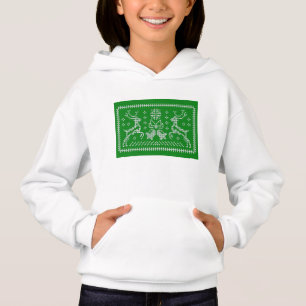 Ugly Sweater Jingle Glocken Weihnachtsdehirsche gr Hoodie