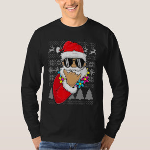 Ugly Sweater Mele Kalikimaka Apparel Shaka Santa C T-Shirt