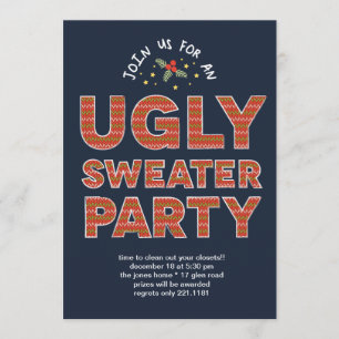 Ugly Sweater Party Einladung