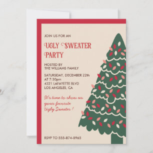 Ugly Sweater Party Einladung Klassischer Riesenbau