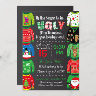 Ugly Sweater Party Einladung - Weihnachts-Party