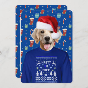 Ugly Sweater Party Golden Retriever Einladung