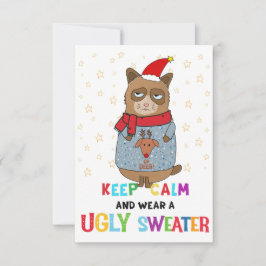Ugly Sweater party invitation, Christmas party Einladung